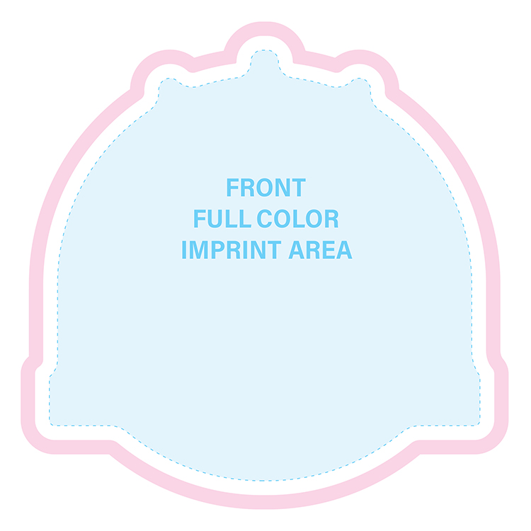 HAND FANS - Full Color, Hard Hat Shaped Hand Fan 6