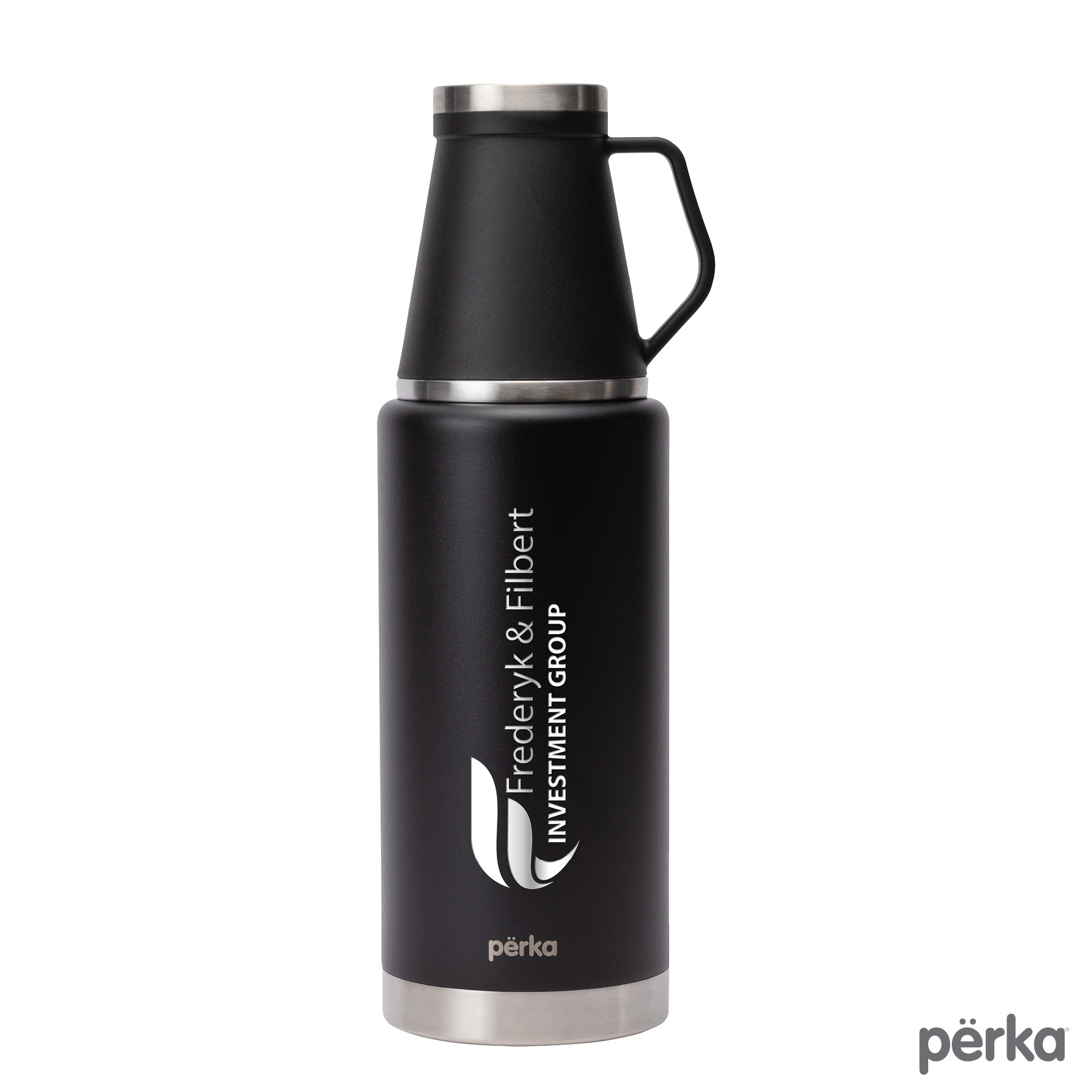 Perka® Rover 51 oz. Double Wall, Stainless Steel Growler w/ Cup 14