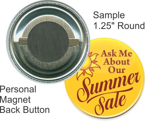 Personal Magnet 1 1/4 Inch Round Button 2