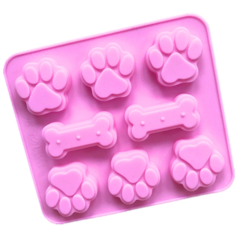 Silicone Molds with Puppy Dog Paw and Bone 3