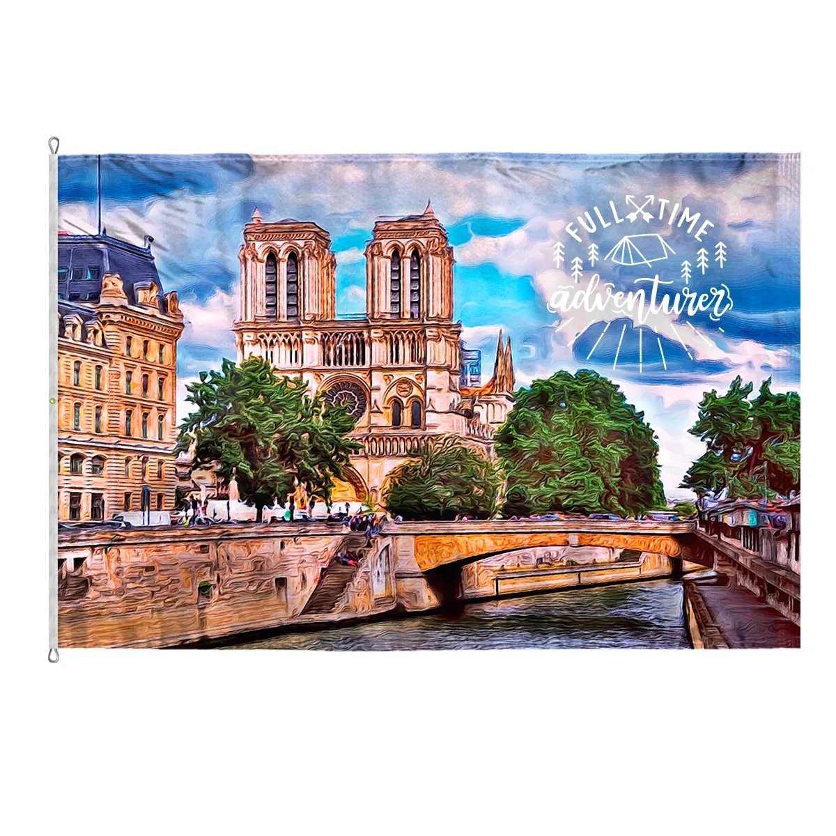 Custom Digitally Printed Flags 8' x 12' 2 Sided Poly 2
