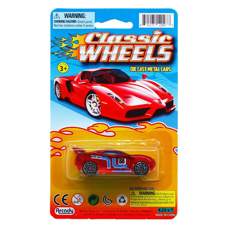 Diecast Sports Cars - Assorted 2.75" 2