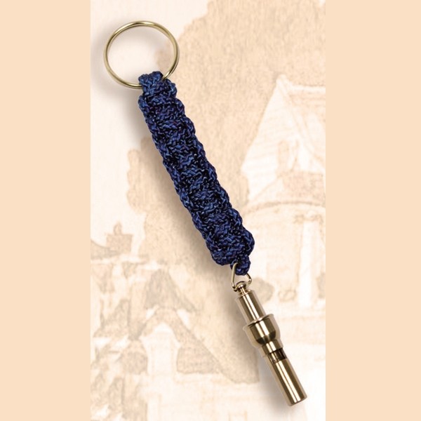 Mini Brass Whistle with Polyester Braided Strap 2