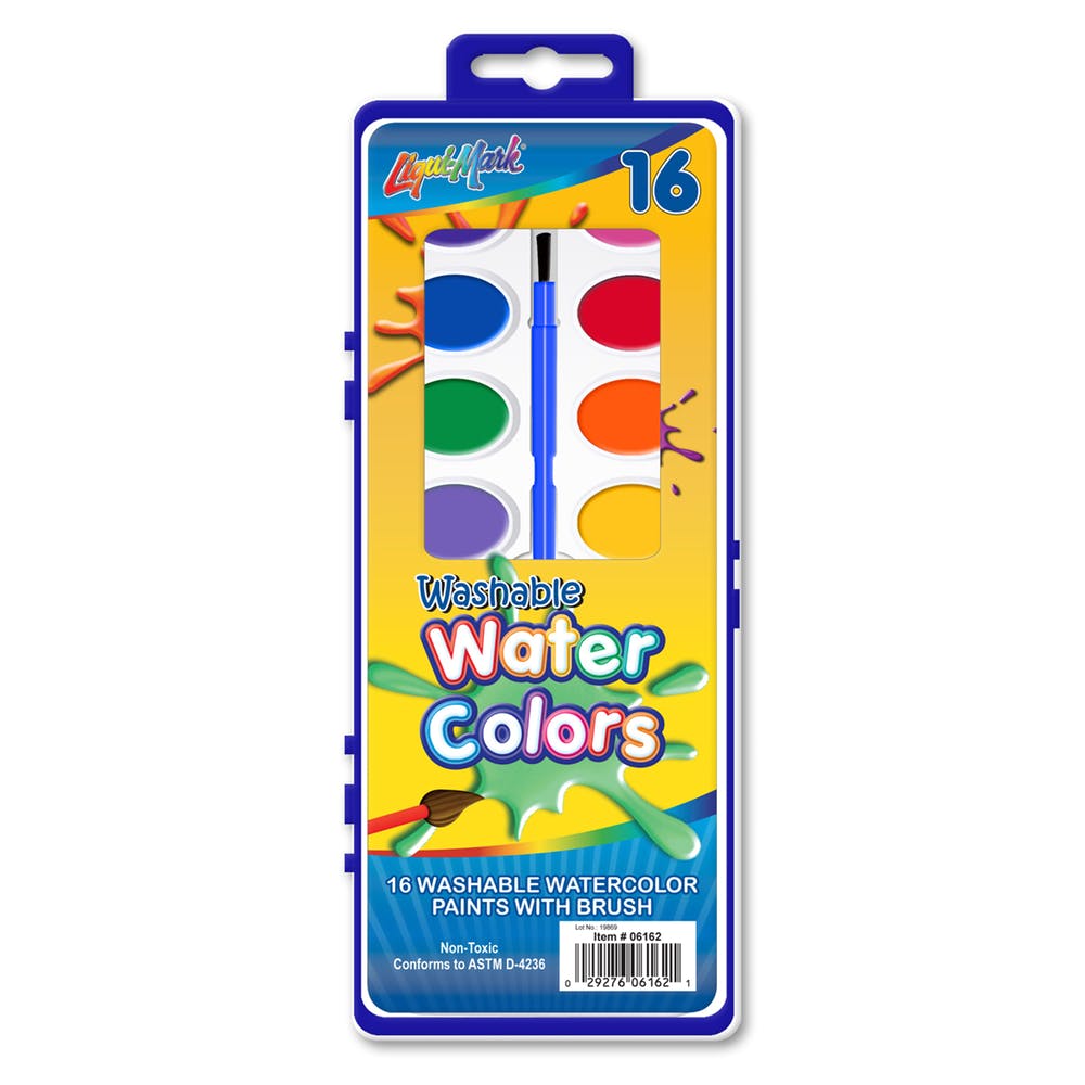 Watercolor Paint Sets - 16 Colors Washable 2
