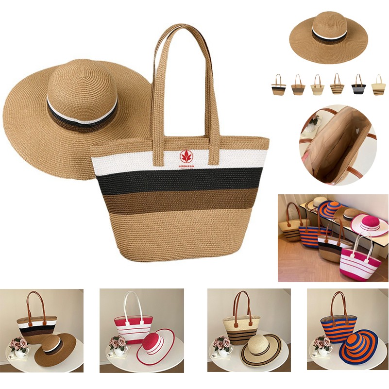 Summer Beach Bag Hat Set 2