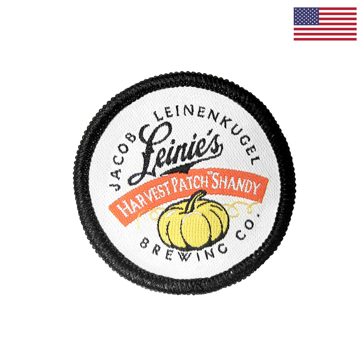 Woven Patch (Iron-On) Up To 14 Sq. In. w/ Merrowed Edge