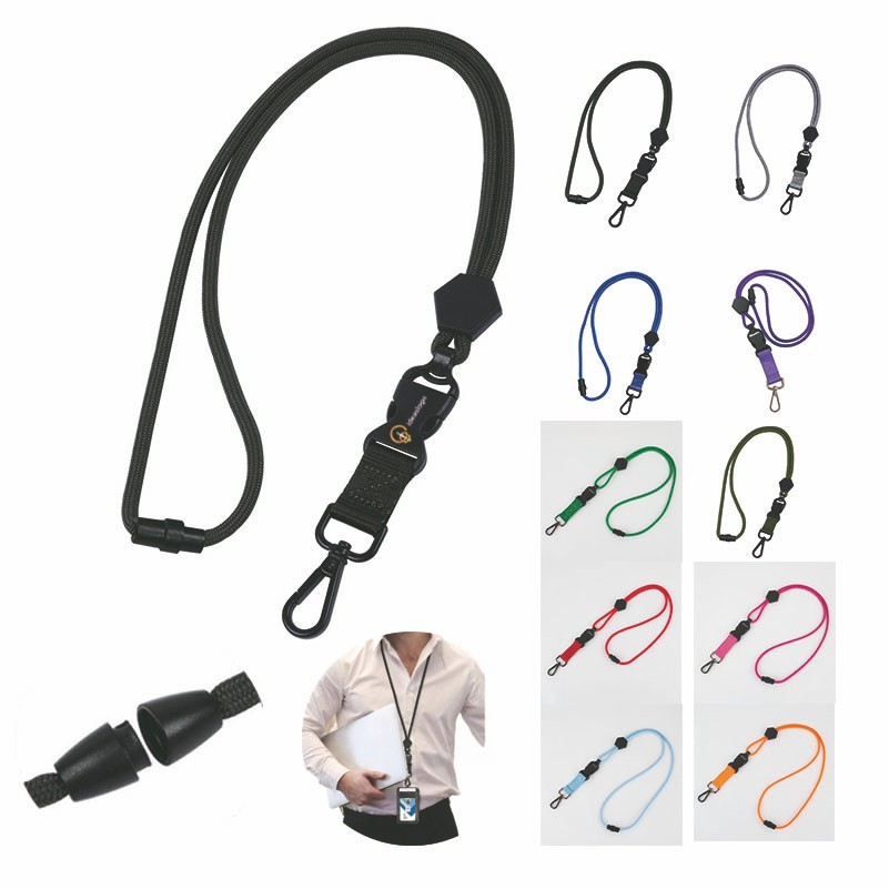 Adjustable Round Cord Neck Key Lanyard 3