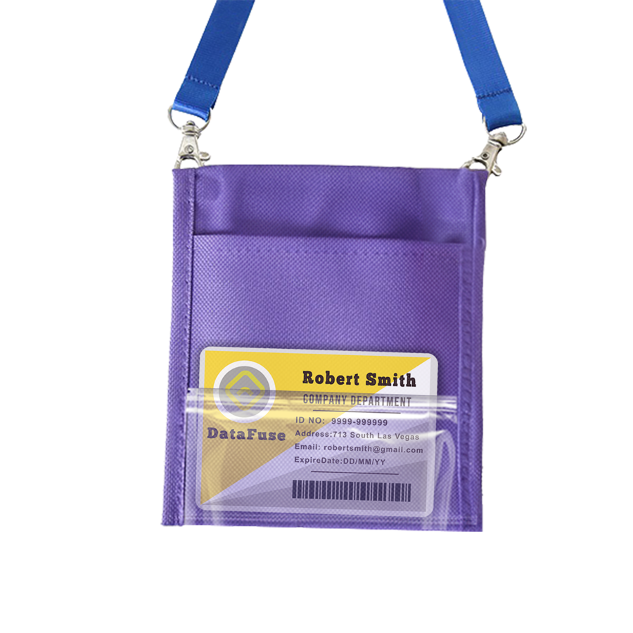 Adjustable Lanyard Neck Wallet - 6.00" x 5.25" 7