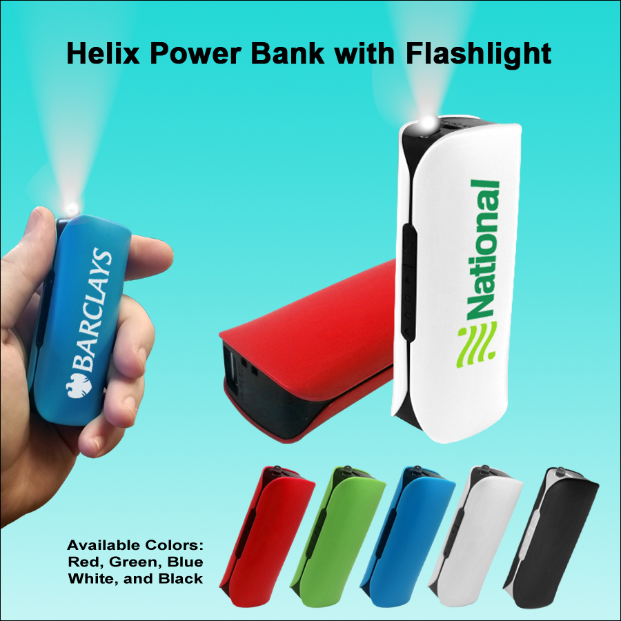 Helix Power Bank with Flashlight - 2000 mAh