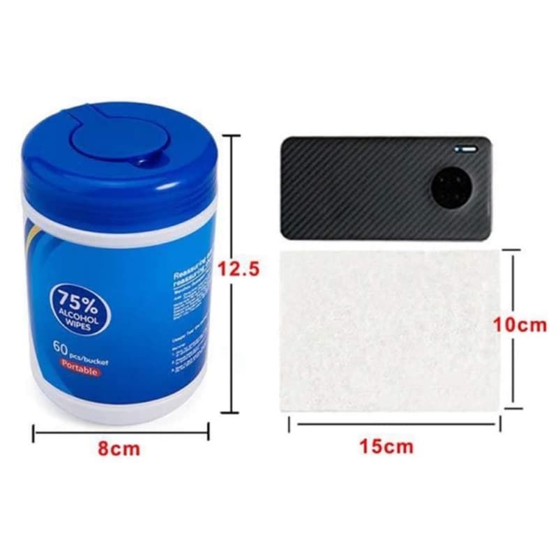 Germ B Gone™ Rubbing 75% Alcohol Disinfecting Wipes - 60 Sheets 3