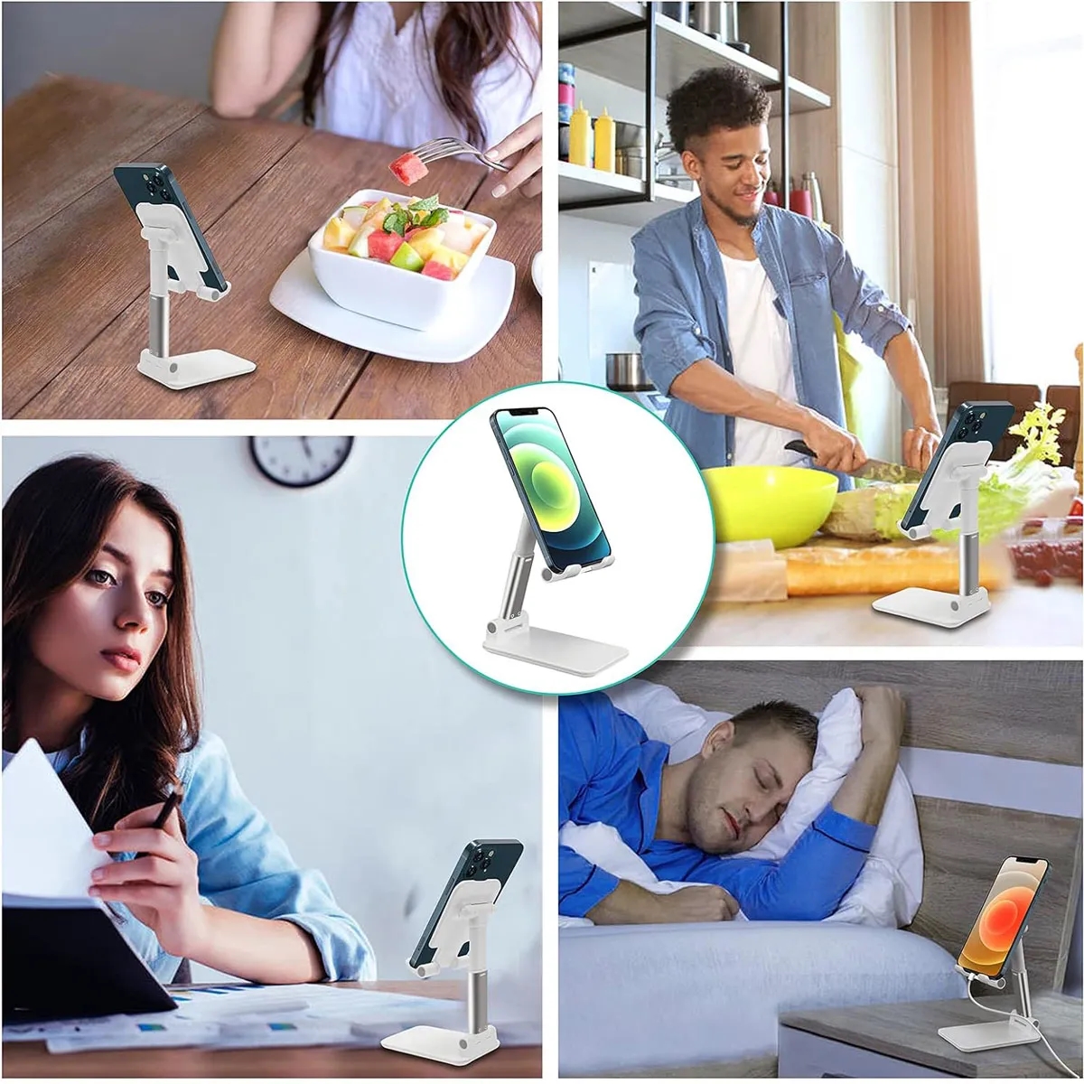 Fully Foldable Multi-angle Adjustable Phone/Tablet Stand 3
