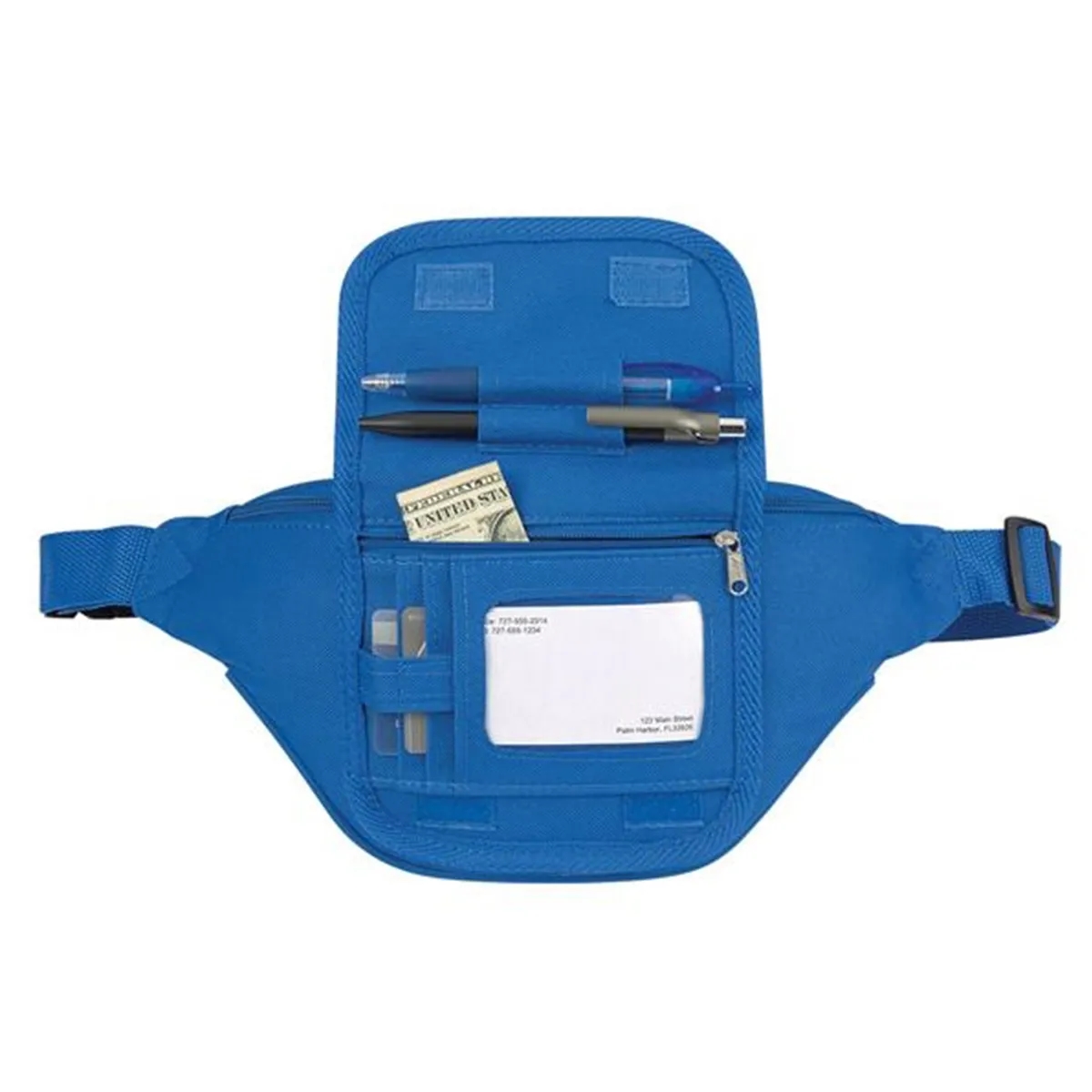 Custom Portable Zippered Fanny Pack With Organizer 8