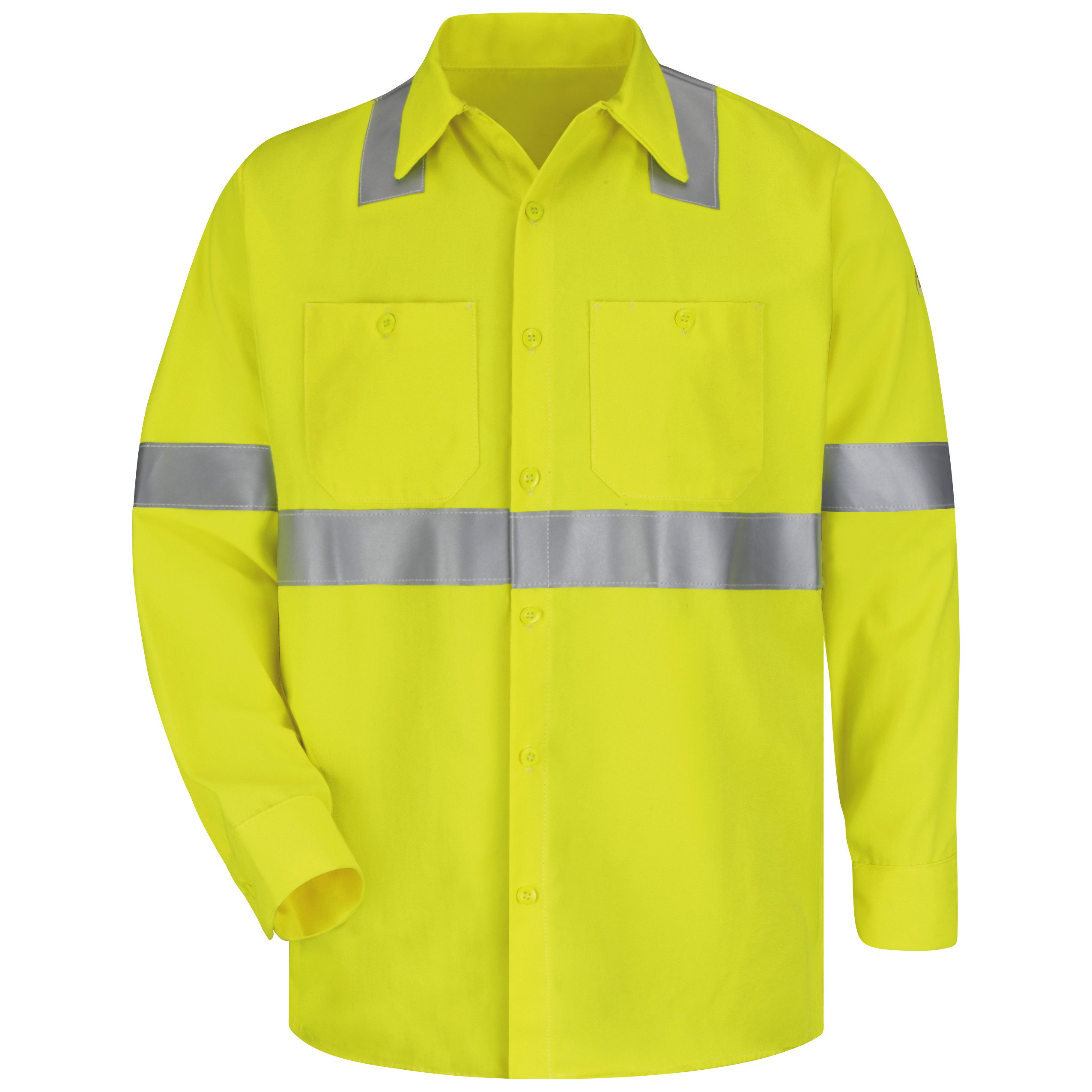 Bulwark® Men's Midweight FR Hi-Visibility Work Shirt 2