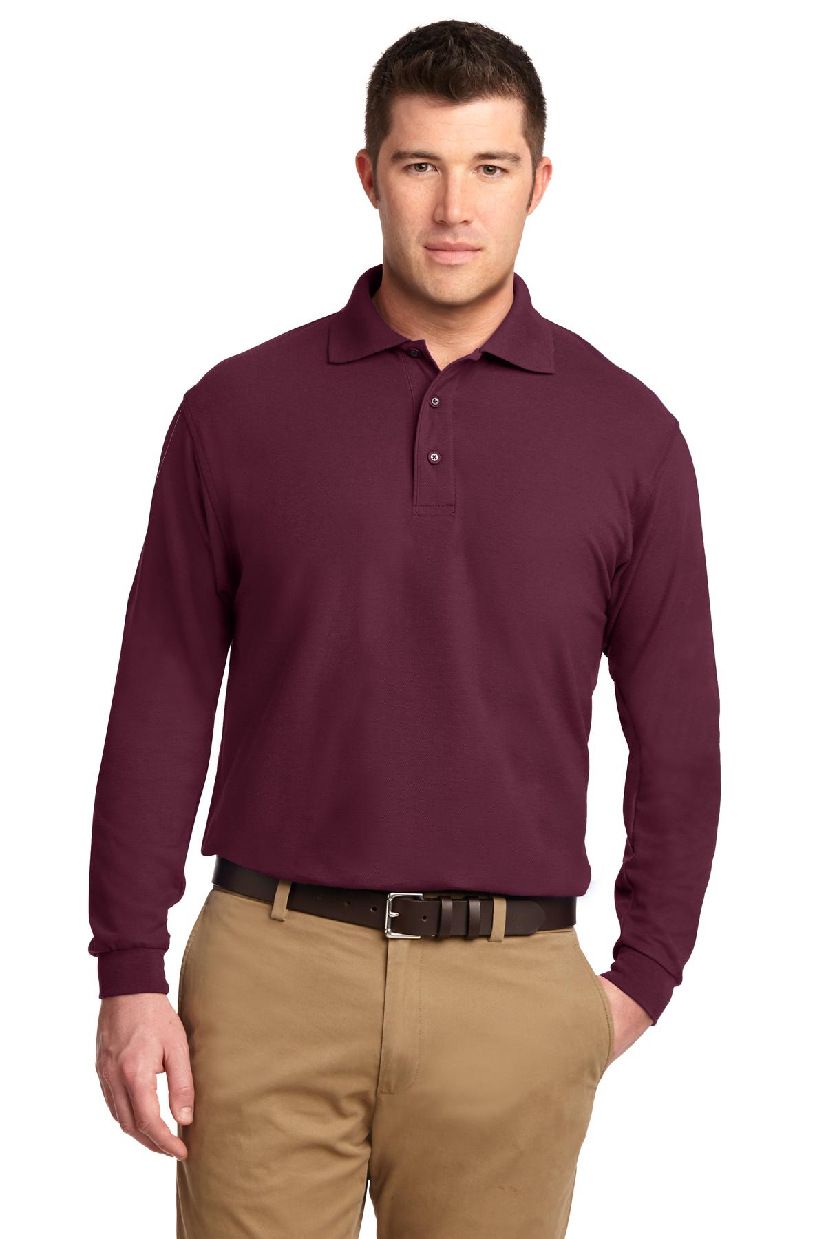 Port Authority Silk Touch Long Sleeve Polo. K500LS 35