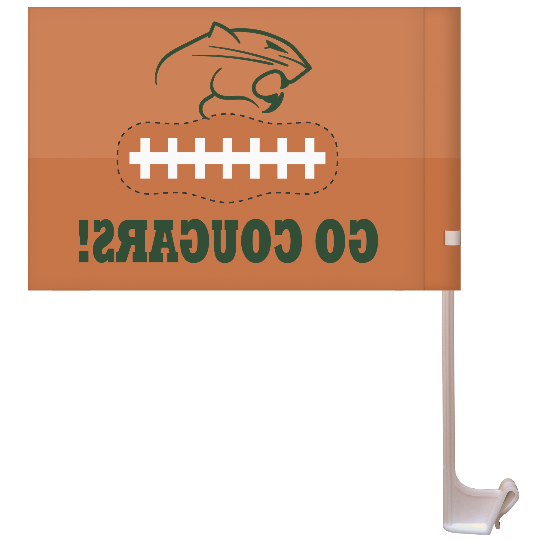 24 - Hour 7.5" x 10.5" Stationary Use Single Reverse KP Car Flag 6