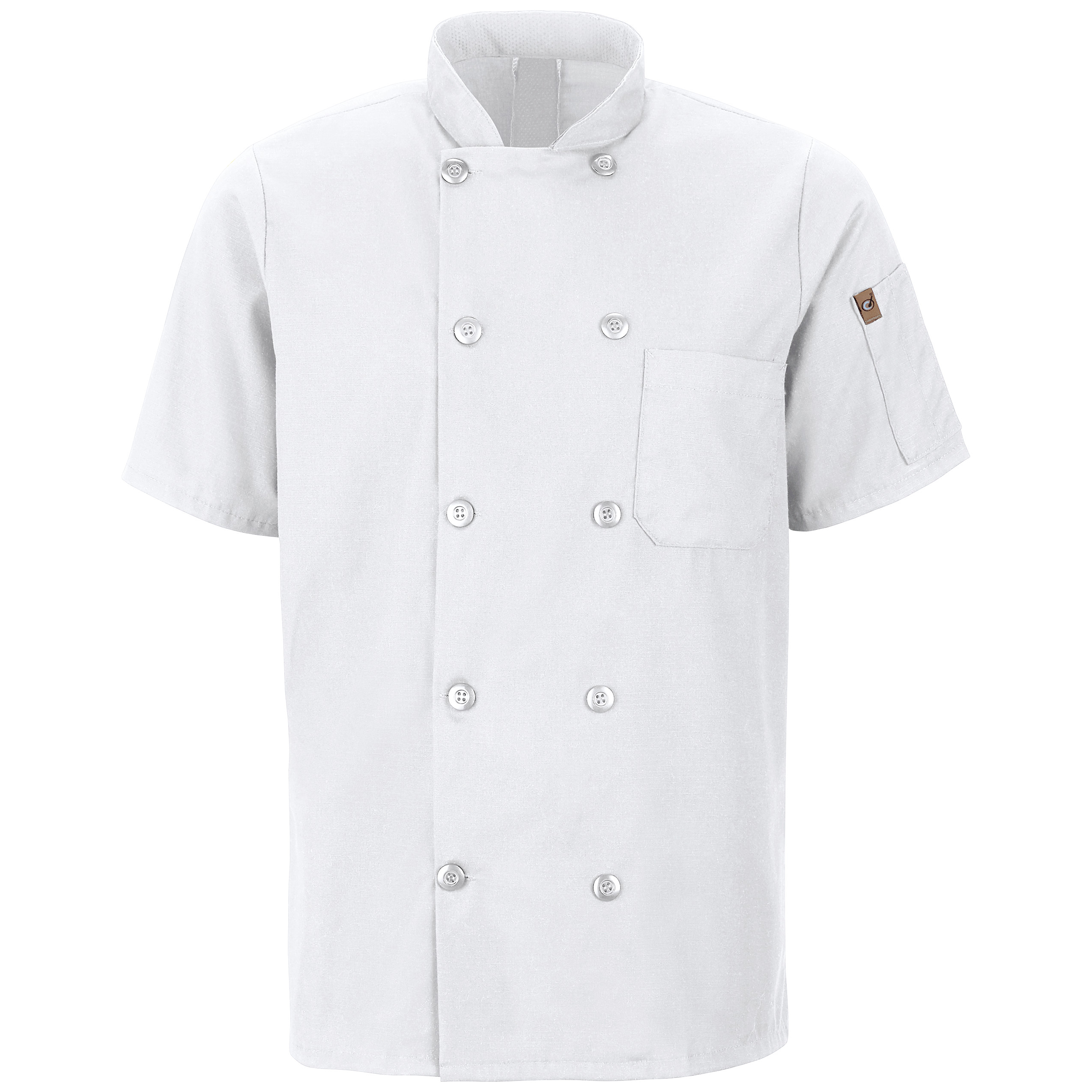 Red Kap® Men's Short Sleeve Chef Coat with OilBlok + MIMIX® 3