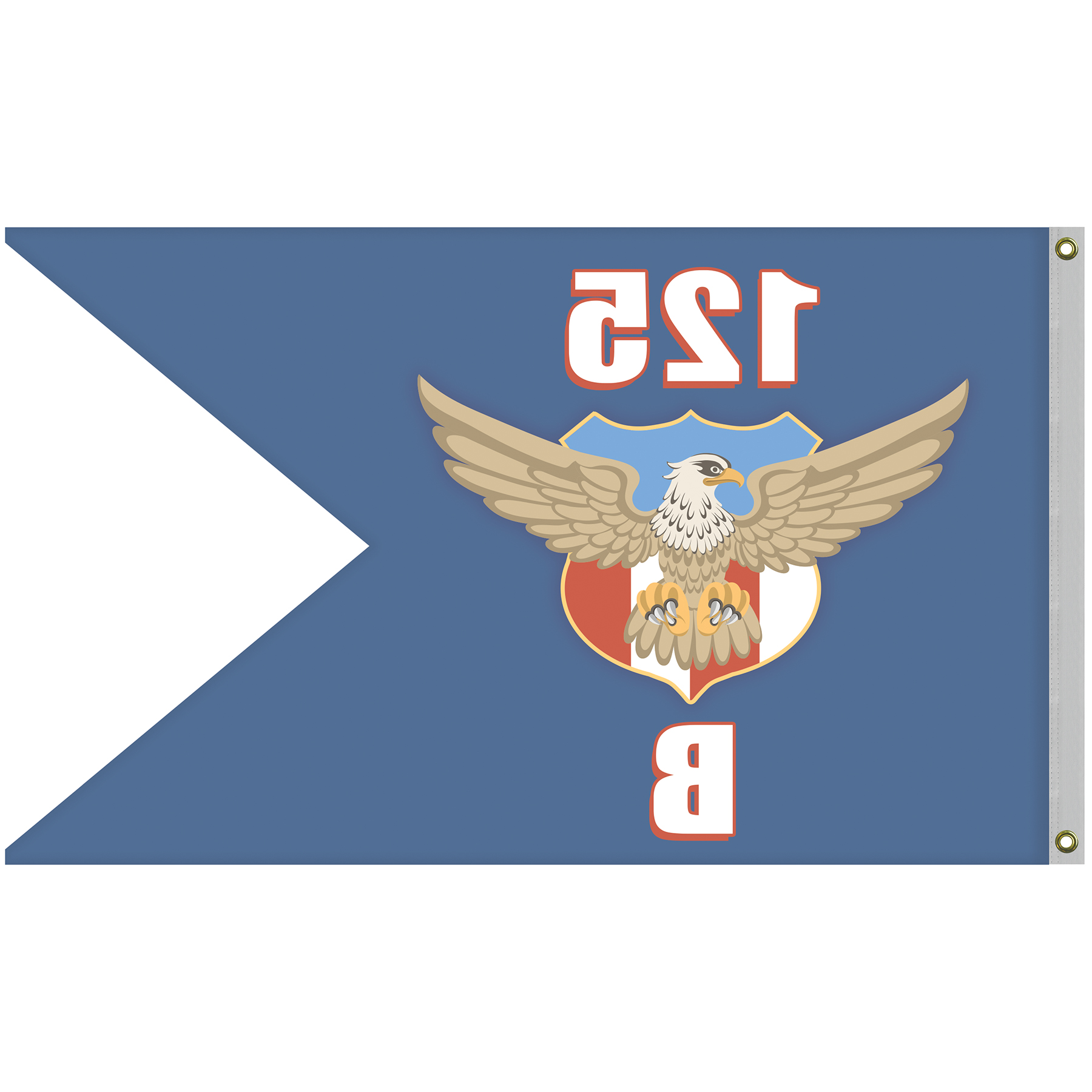 Single Reverse Knitted Polyester Guidon Boat Flag (36"x60") 5