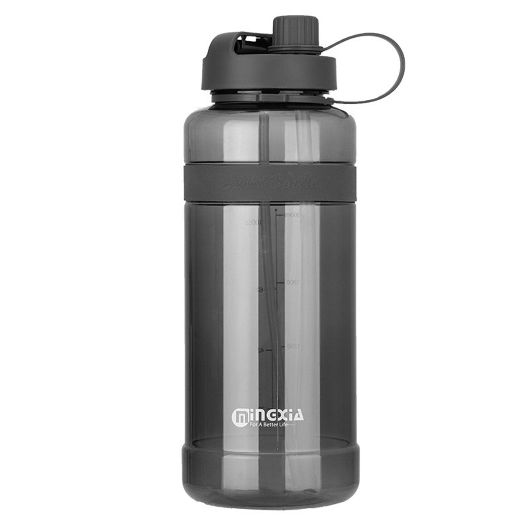 35 Oz Sports Plastic Water Bottle With Straw 2