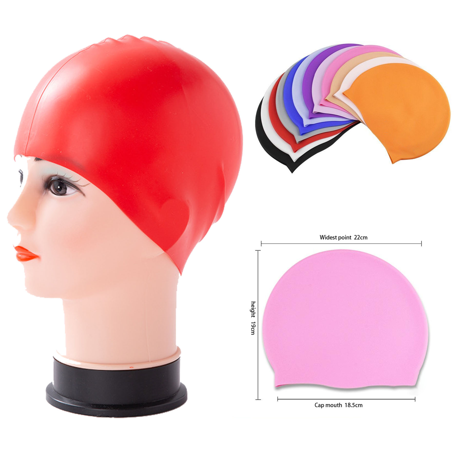 Silicone Waterproof Swimming Cap 3