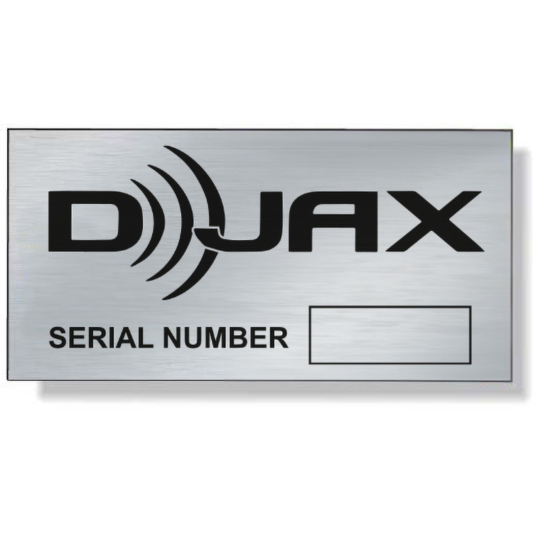 .032 Anodized Brushed Aluminum Plate, 20 Sq/In, Spot Colours, Outdoor Use