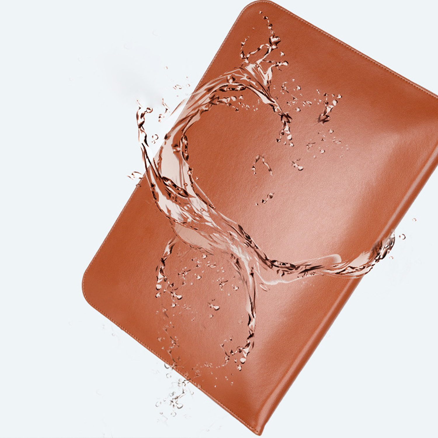 Waterproof PU Leather Laptop Sleeve with Magnetic Closure 4