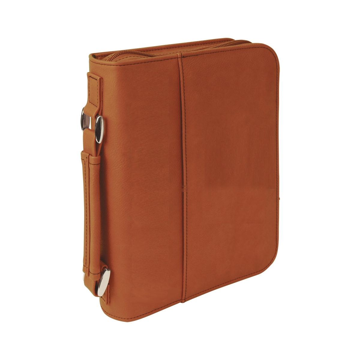 6" x 9" Rawhide Leatherette Book/Bible Cover with Handle & Zipper 2