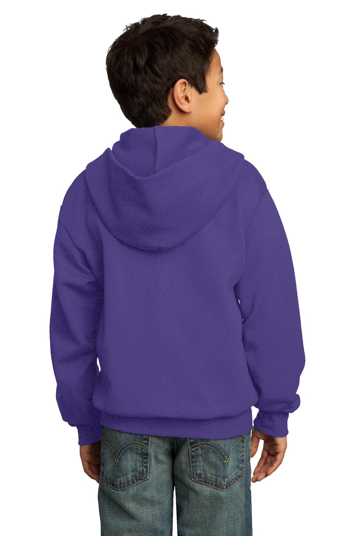 Port & Company® Youth Core Fleece Full-Zip Hooded Sweatshirt 23