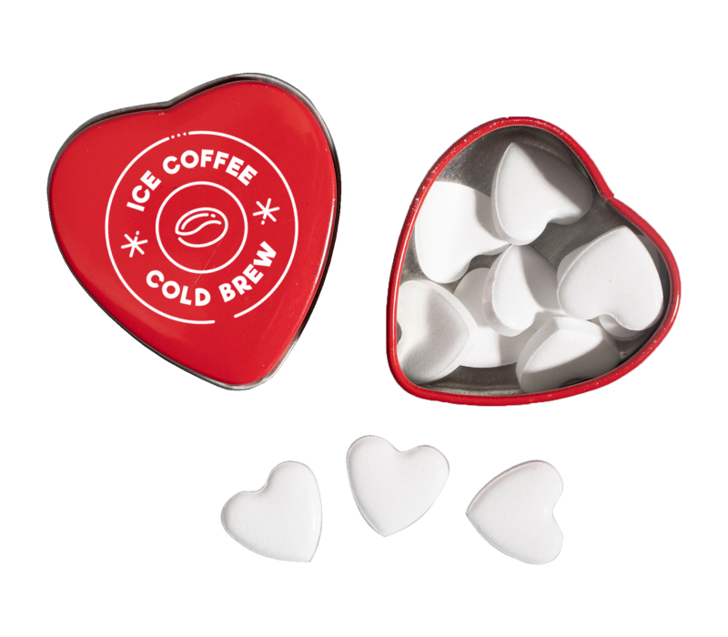 Small Heart Shaped Mint Tin, 0.46 oz 3