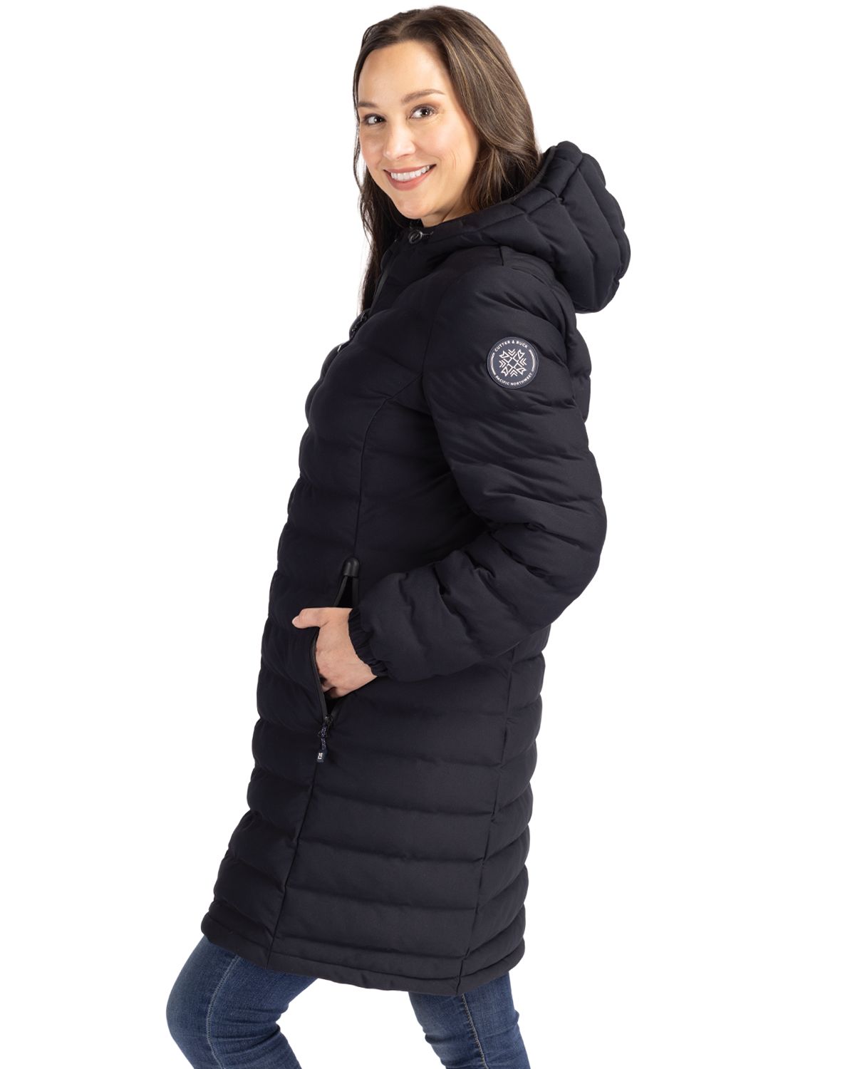 Mission Ridge Repreve Eco Insulated Womens Long Puffer Jacket