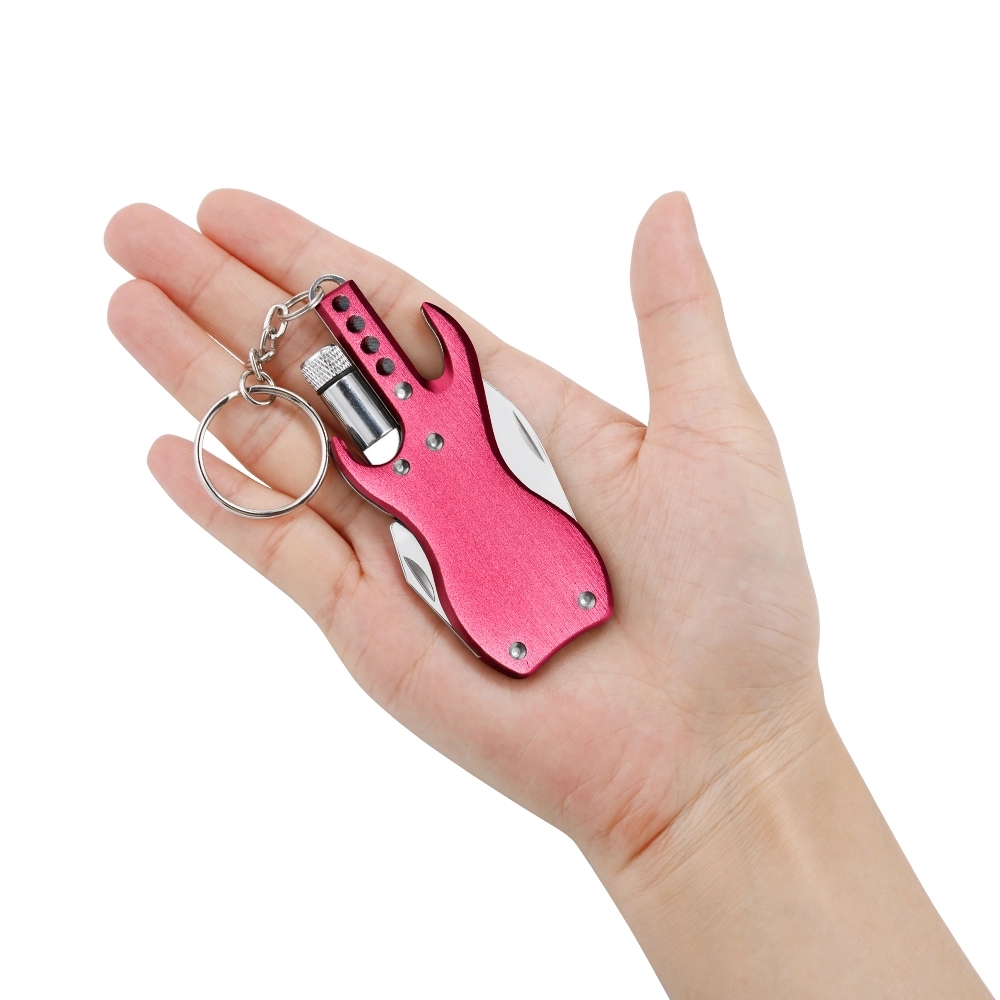 Mini combination pliers folding knife with LED lights Bottle 2