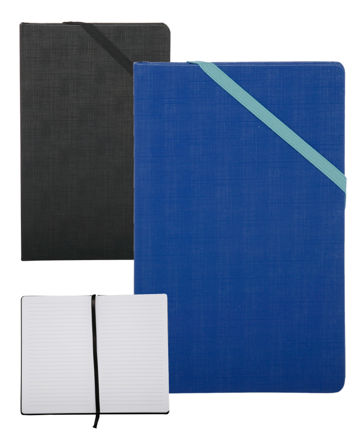 Union Printed - Hardcover Journals with Corner Band - 1-Color Logo 2
