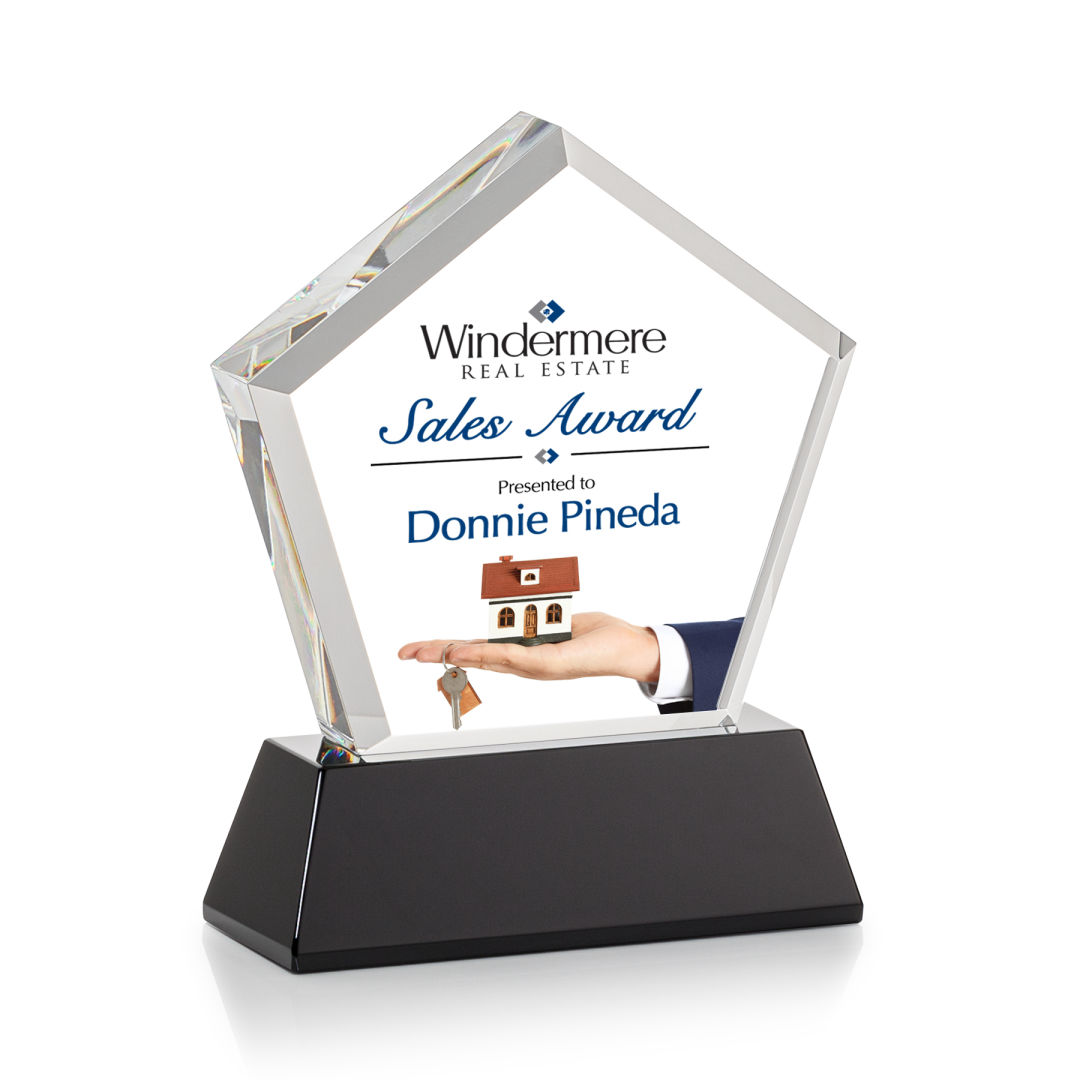 Genosee VividPrint™ Award on Base - Black 2