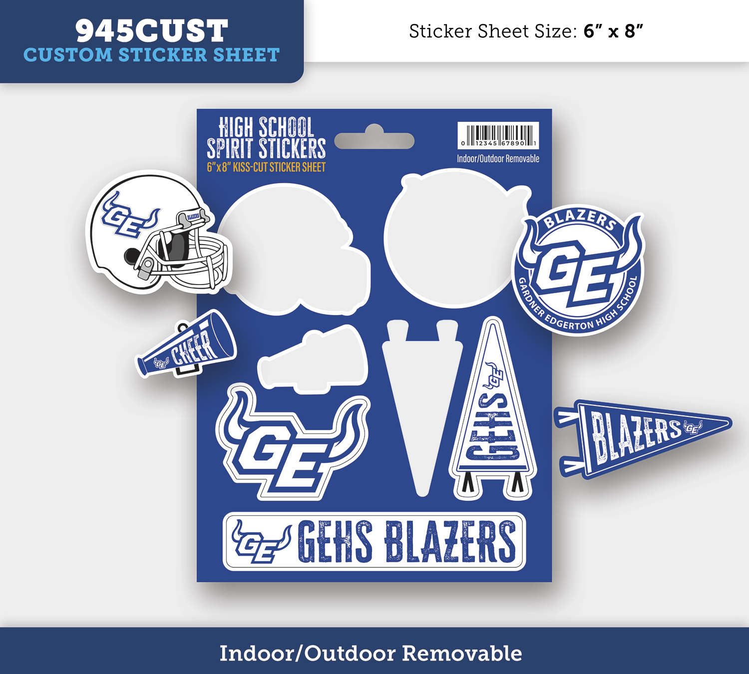 Removable Writeable Matte Sticker - 45 to 54 Square Inches 5