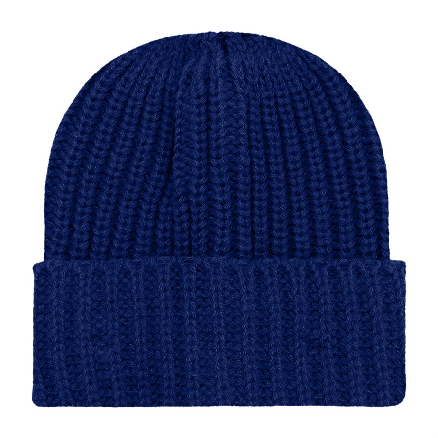 Chunky Ribbed Cuffed Beanie with Custom Logo - 100% Acrylic 28