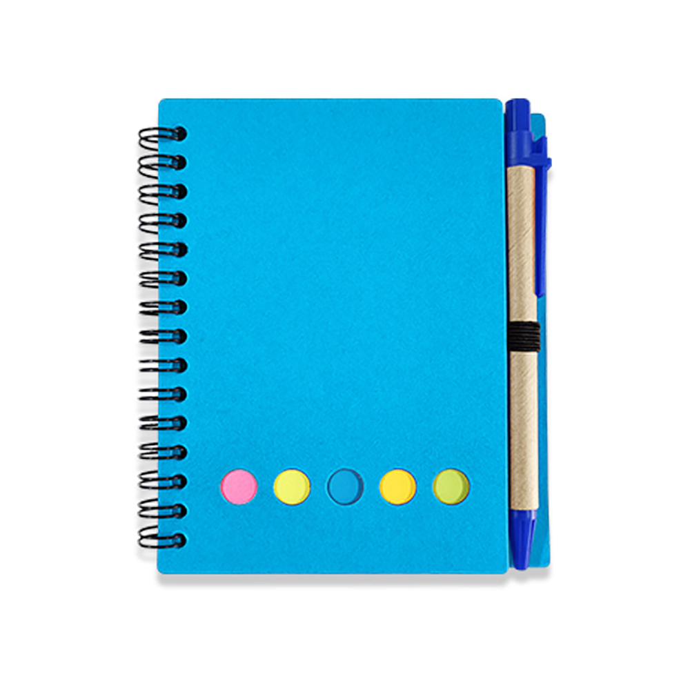 Spiral Notebook With Sticky Notes 6