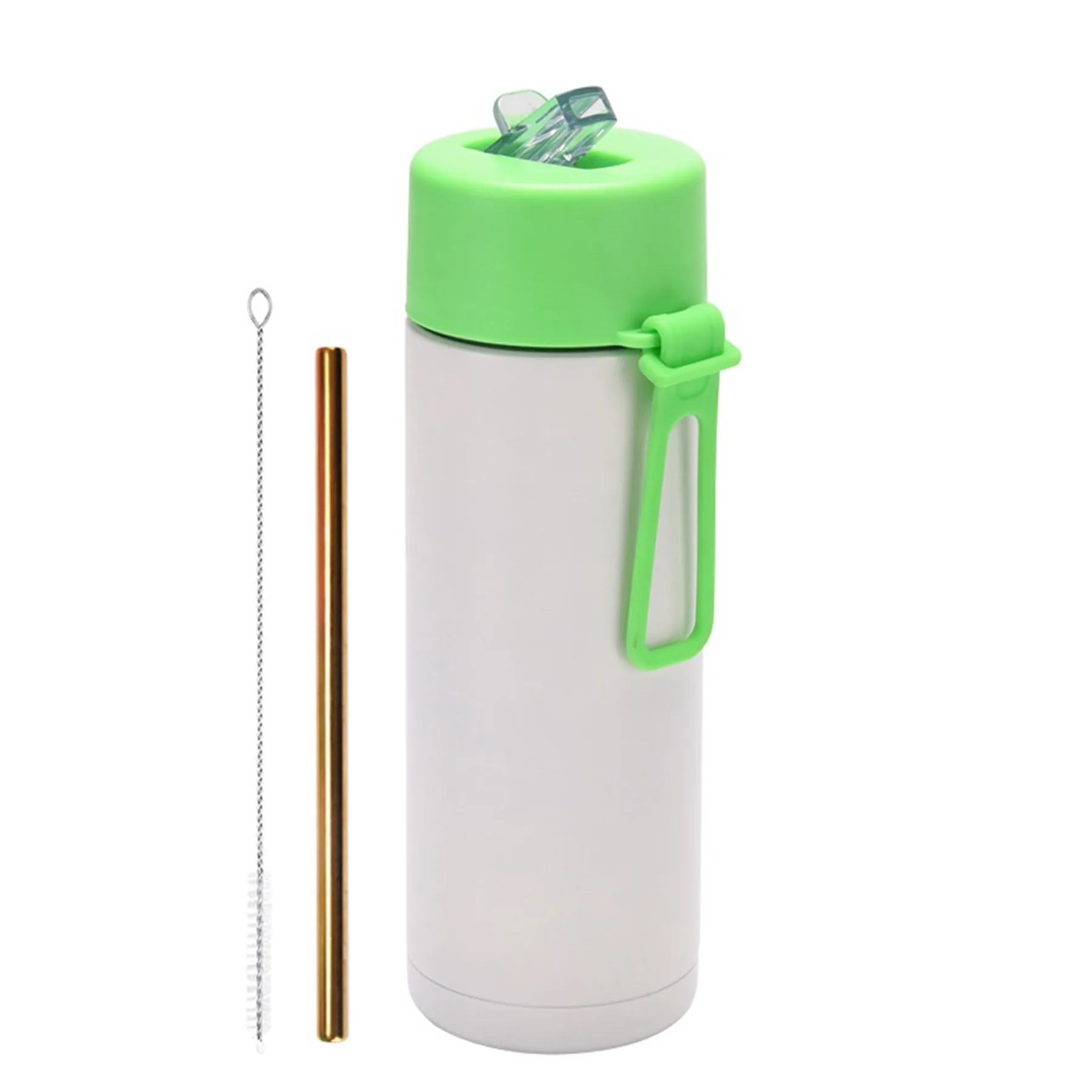 22 Oz. Stainless Steel Straw Cup with Silicone Strap 17