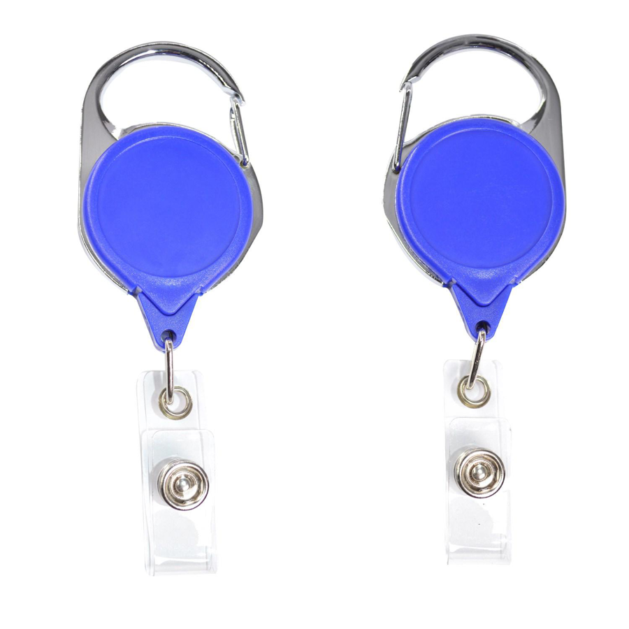 Circular Badge Reel w/ Carabiner & 2-Side Logo (No Twist) 4