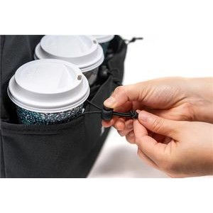 Reusable Coffee Cup Holder - 6 Cup Collapsible Tote Bag 2