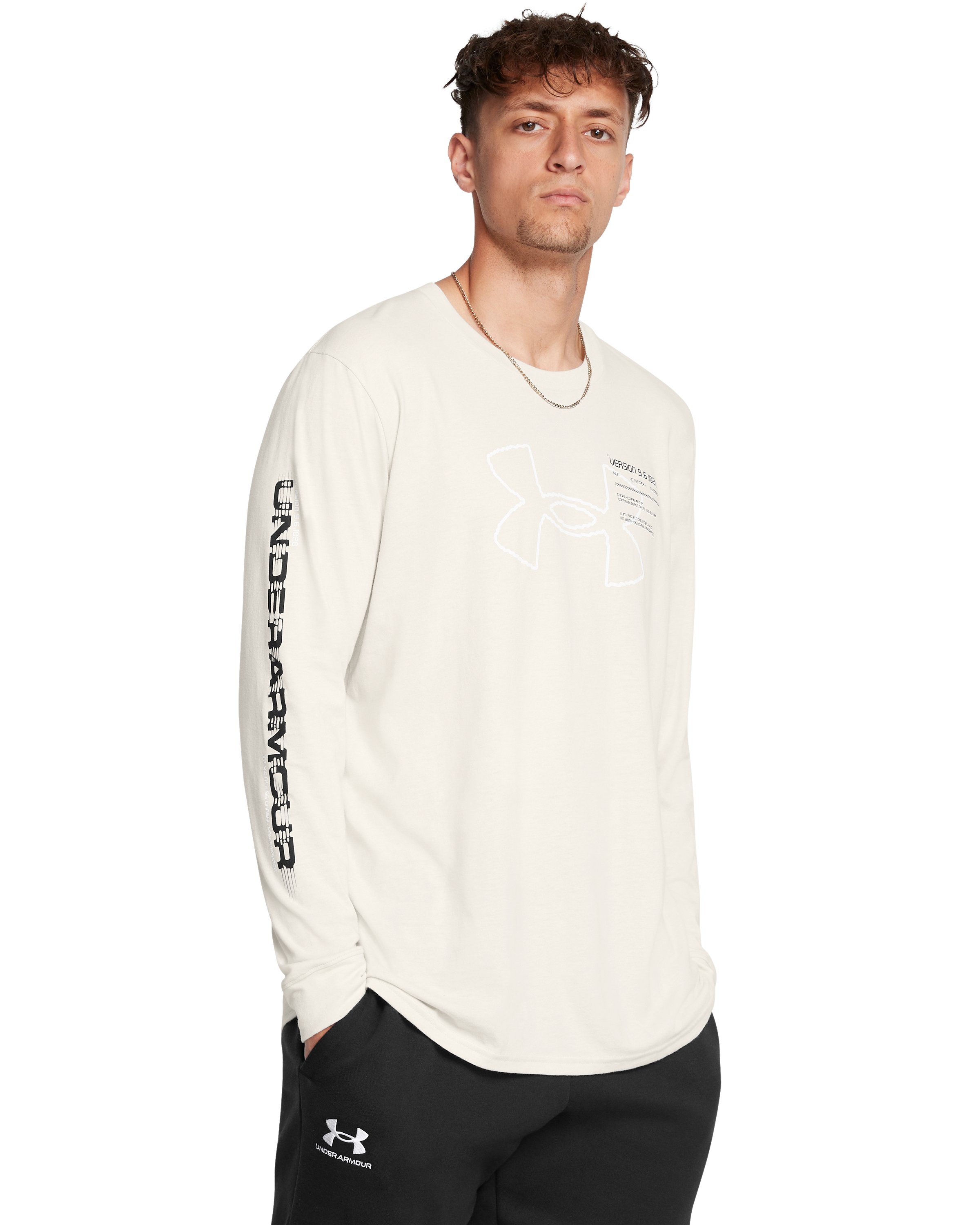 UA Glitch Big Logo Men's Long Sleeve 3