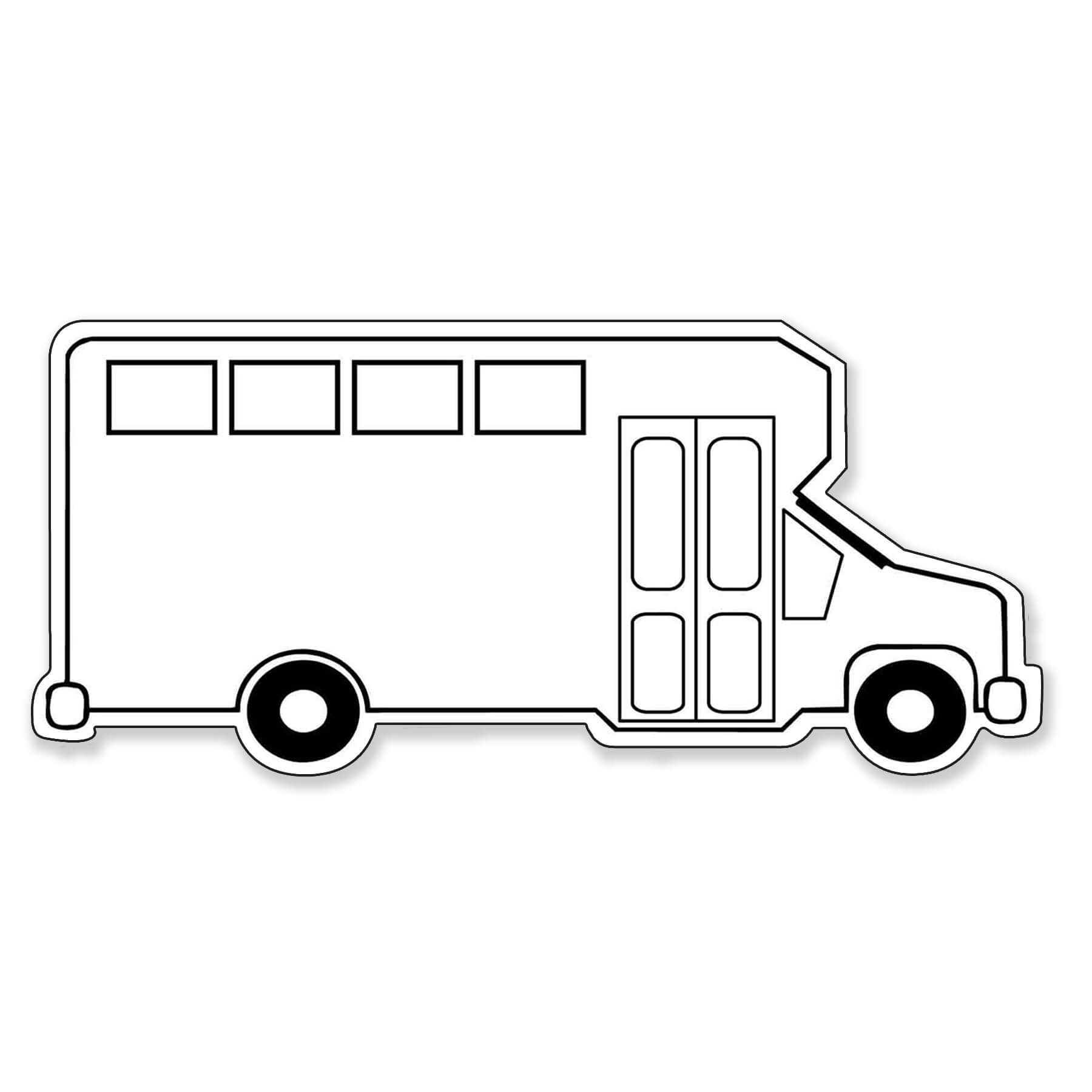 Bus Shaped NoteKeeper™ Magnet 20 Mil 4