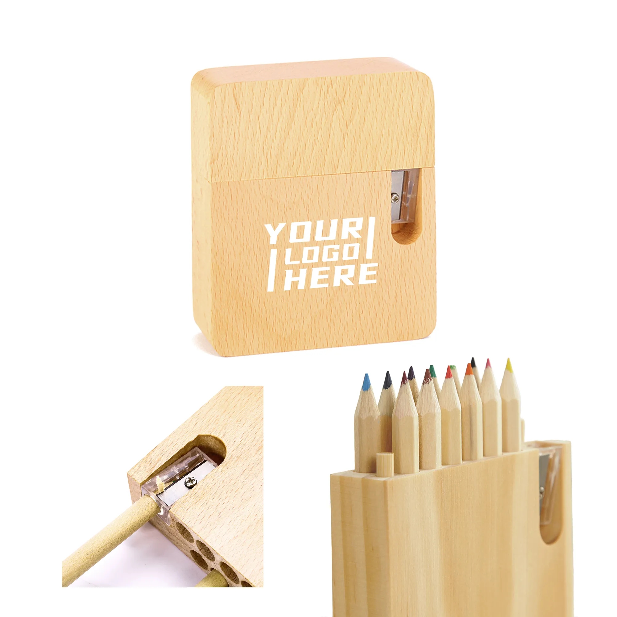 12-Piece Colored Pencil Set With Sharpener 2