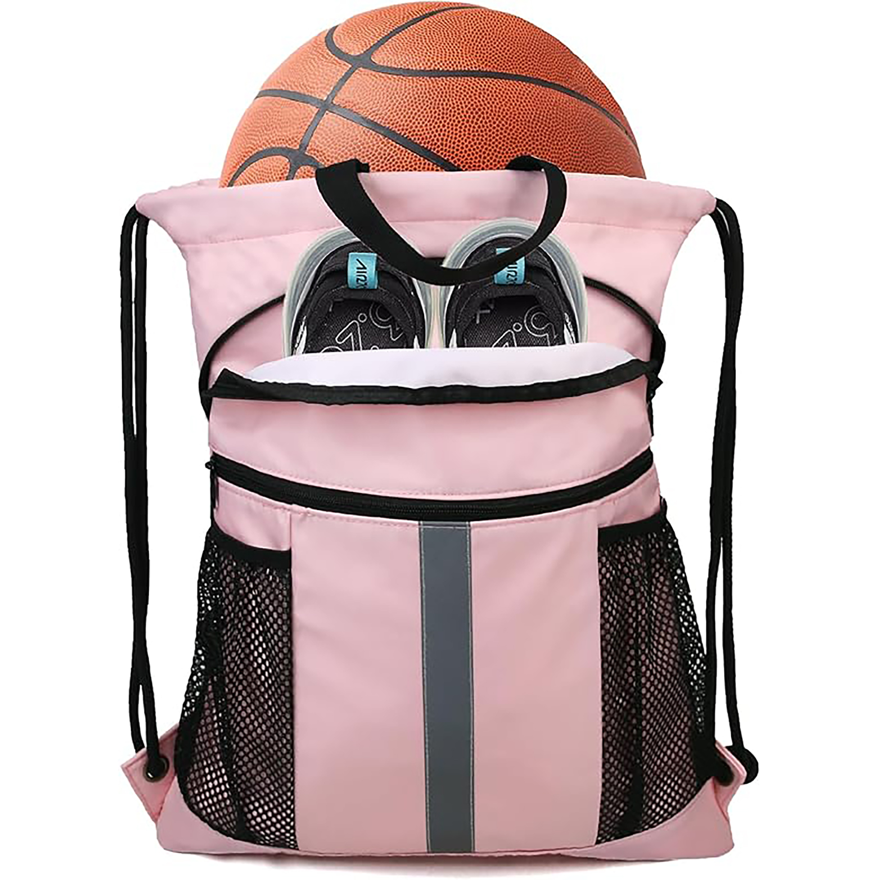 Drawstring Backpack with Shoe Compartment 13