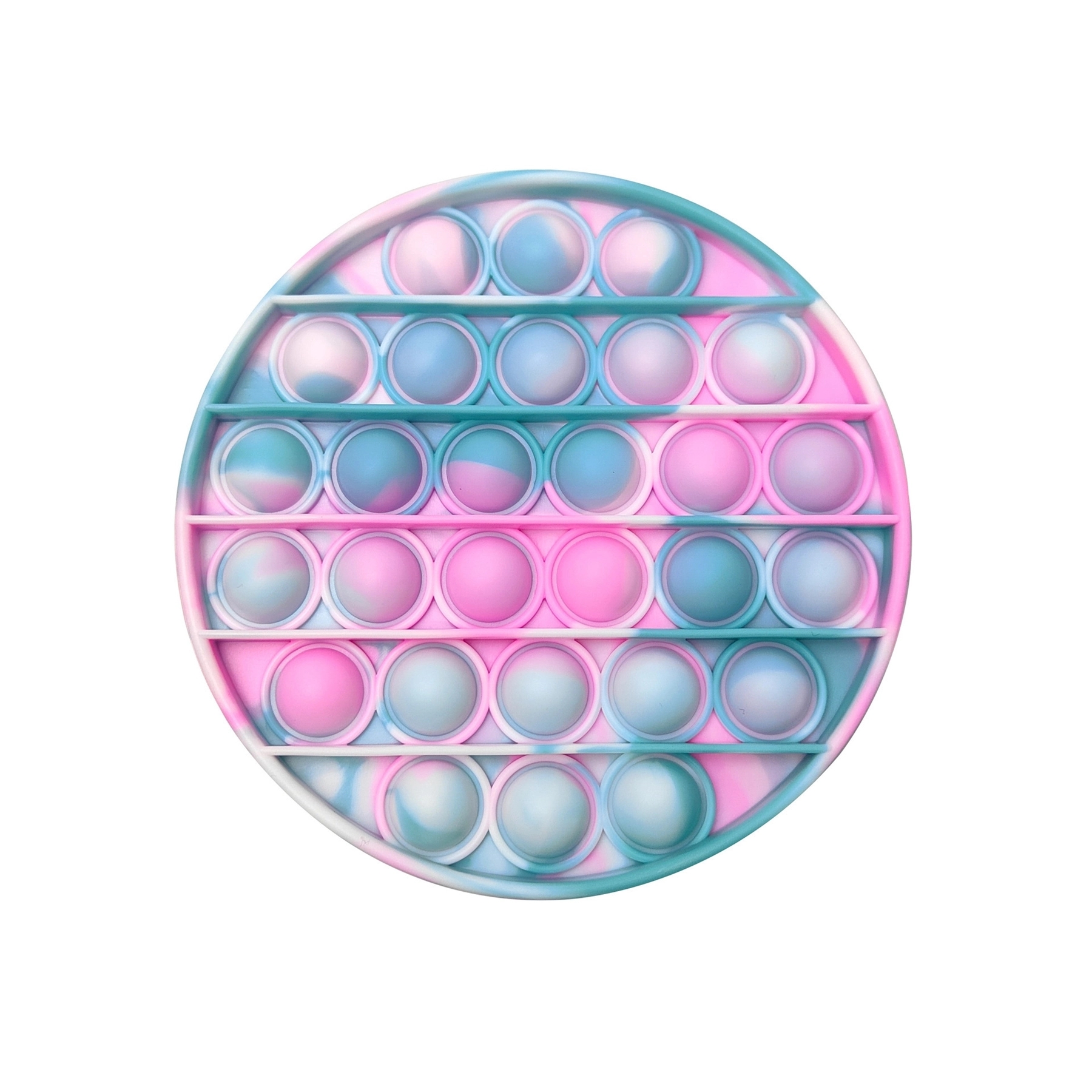 Round Camouflage Push Pop Bubble Fidget Toy 10