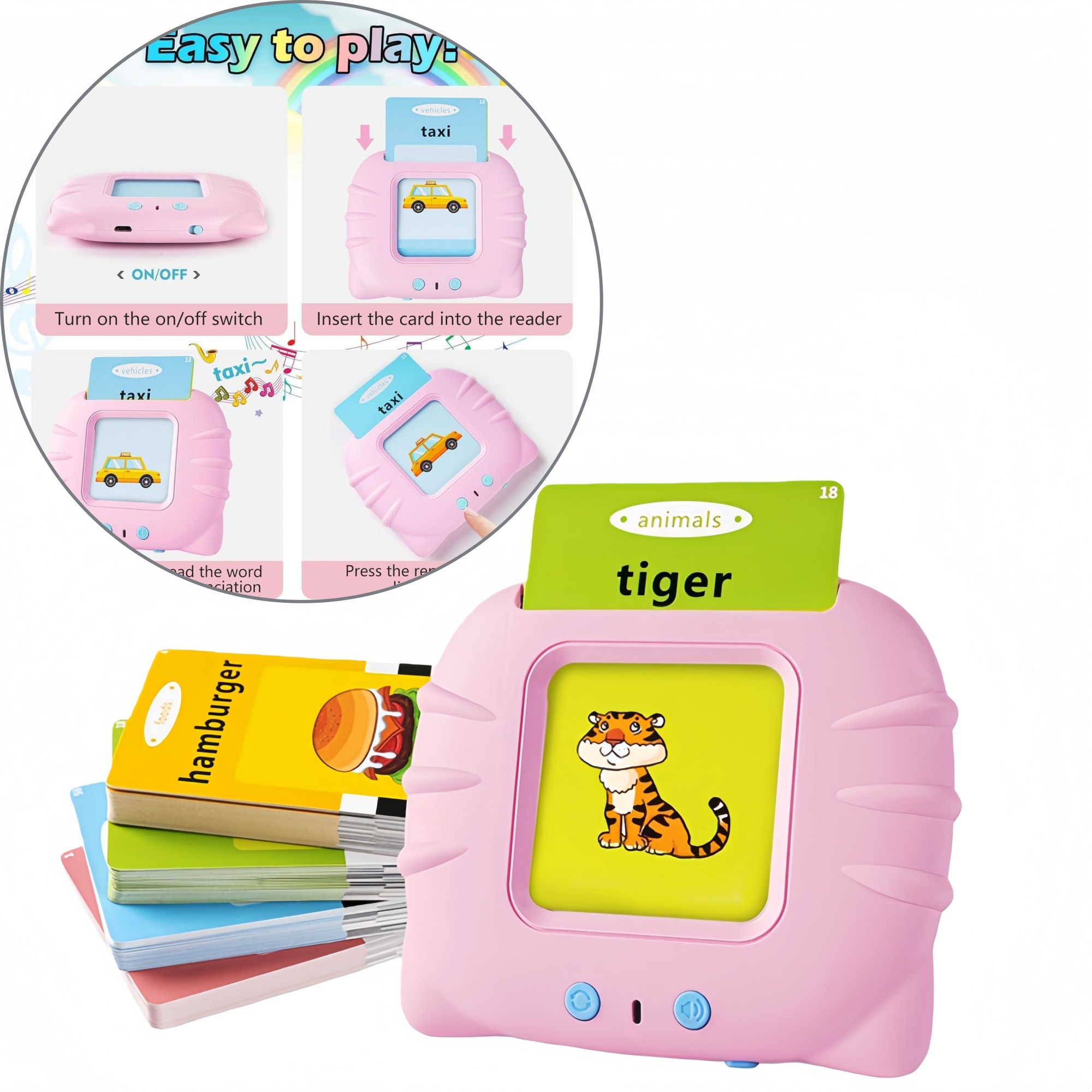 Kids Smart Cognitive Card Learning Machine (Voice Broadcast) 2