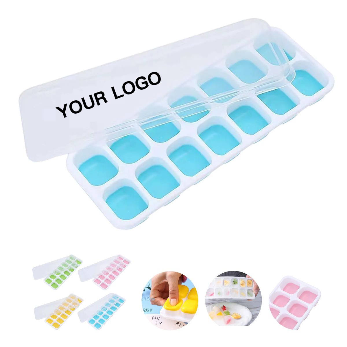 Flexible Silicone Ice Tray for Home Use 2