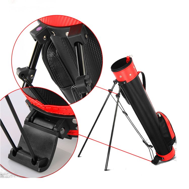 PU Sunday Golf Bag with Strap and Stand 3