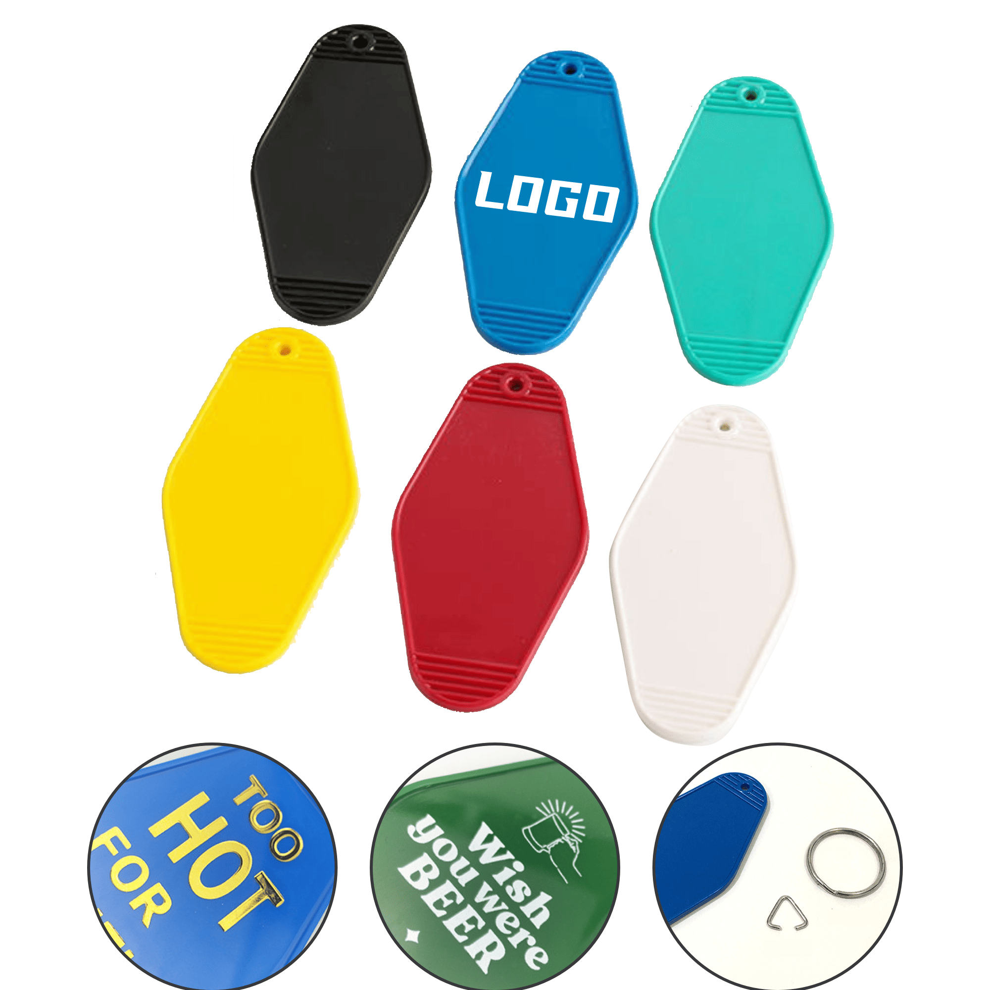 Durable Plastic Apparel Tag Key Tag 2