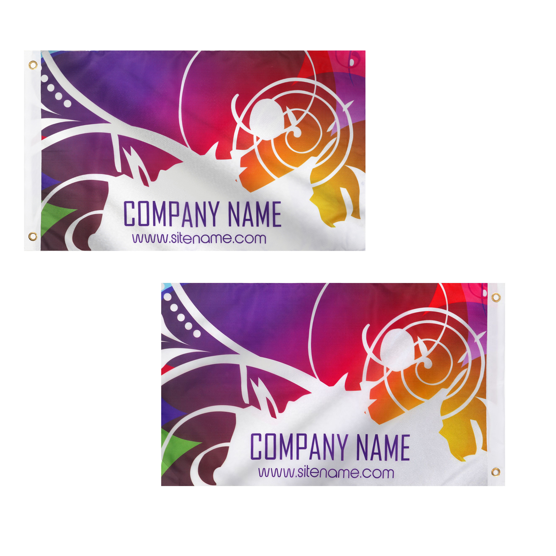 3' X 5' Double Sided Printed Polyester Flag 2
