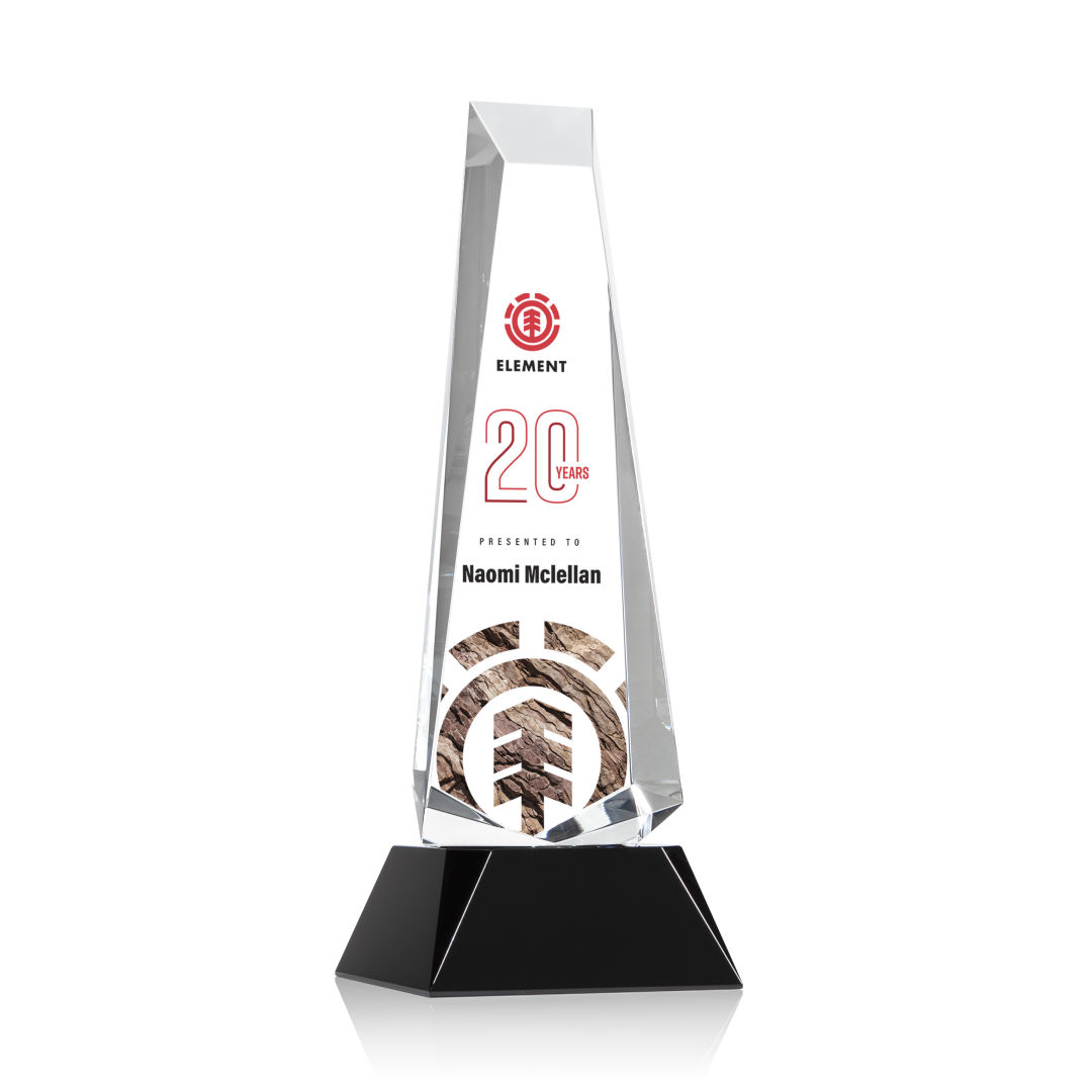 Rustern Obelisk VividPrint™ Award on Base - Black 5