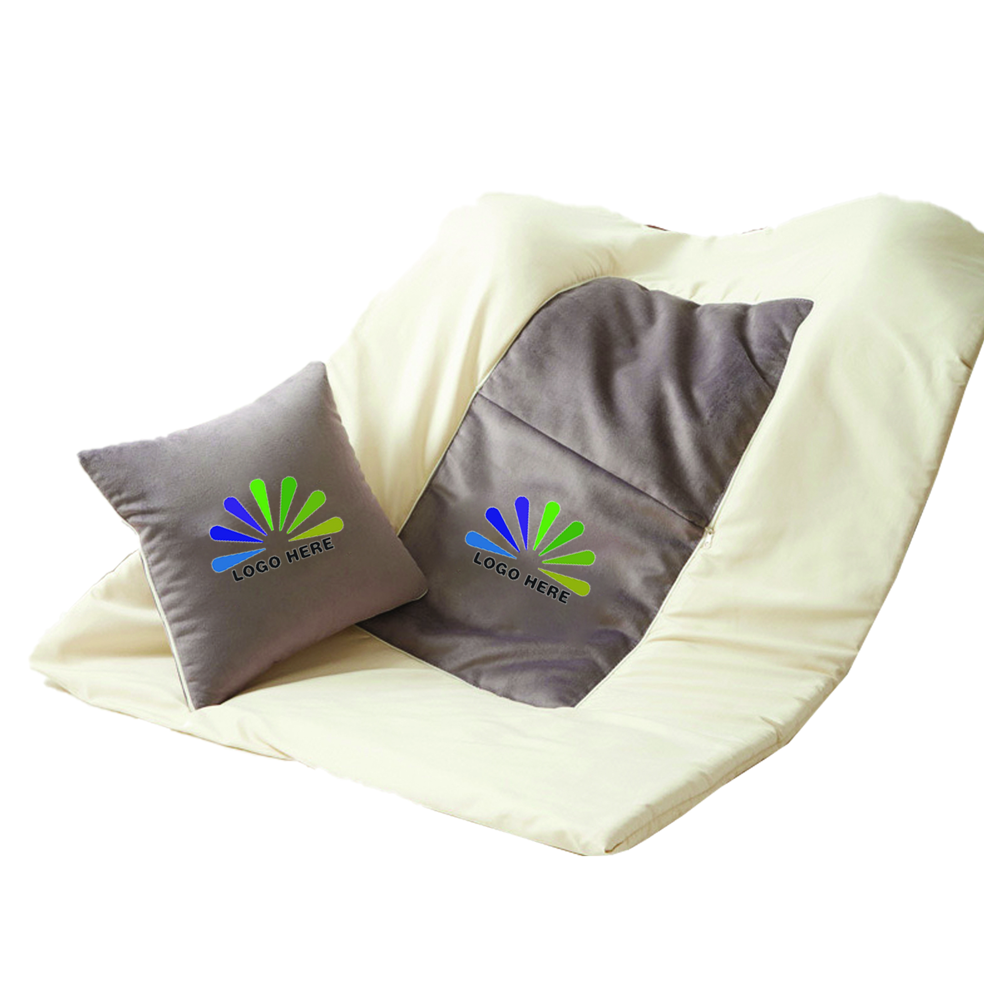 2-in-1 Packable Travel Cushion Blanket 2